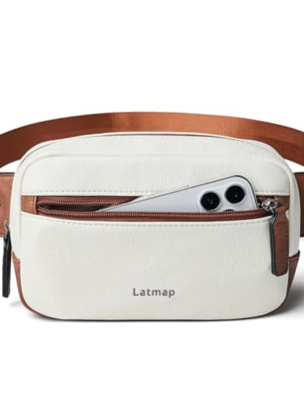 Faux Leather Waterproof Fanny Pack Sling Crossbody Waist Bag for Women